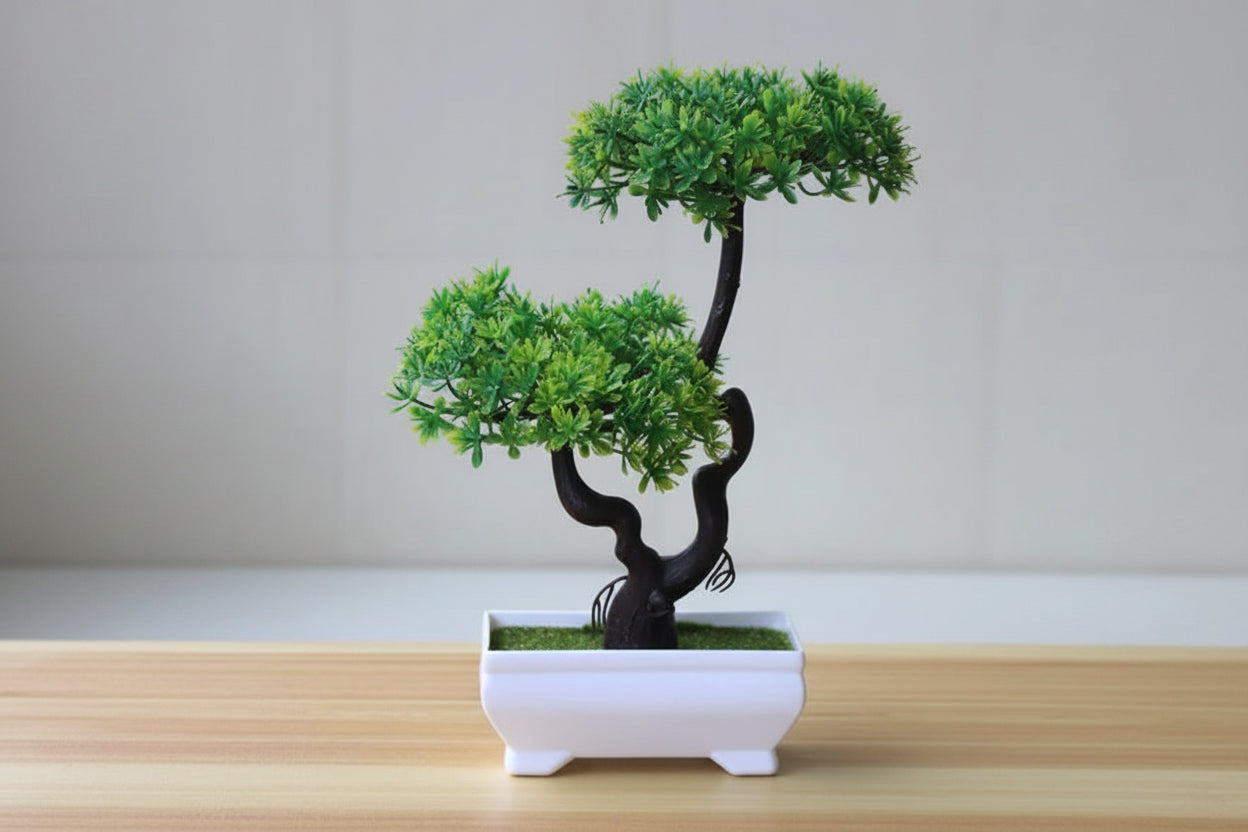 Bonsai artificiel decoratif - Plante artificielle en pot pour la maison