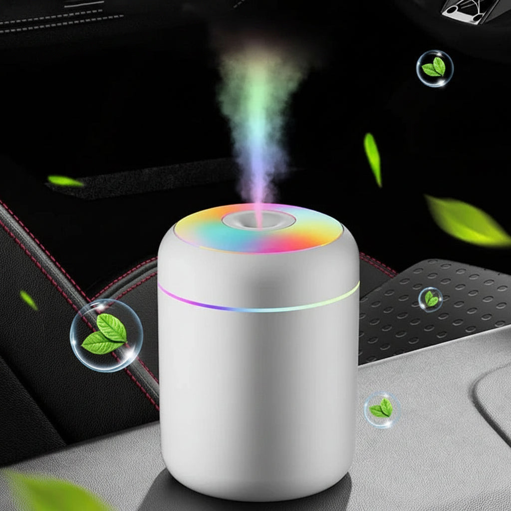Mini humidificateur USB avec diffuseur d'huiles essentielles