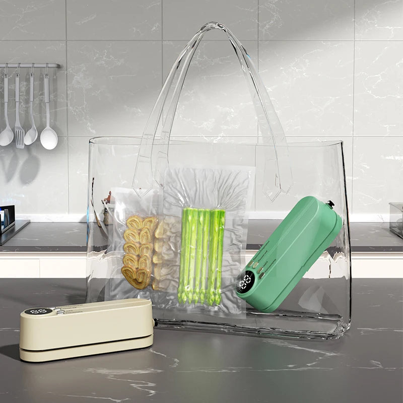 Machine sous vide mini sans fil rechargeable - Conservation alimentaire portable