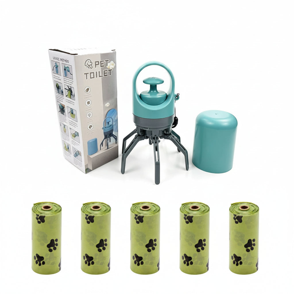 Portable Dog Waste Bag Dispenser - Integrated Bag Dispenser