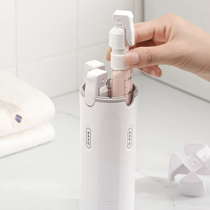 Flacon distributeur 4-en-1 pour voyage