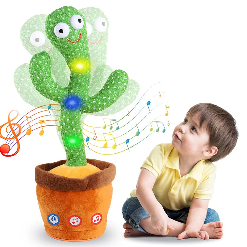 Dancing and Talking Cactus for Kids - Interactive Electronic Plush Toy