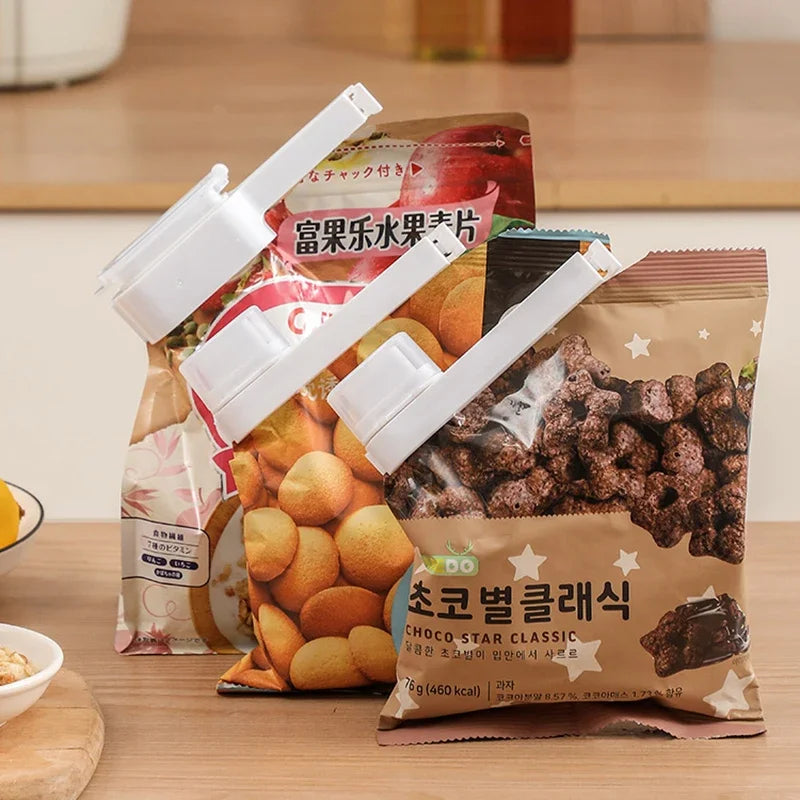 Pinces de fermeture hermetique pour sacs alimentaires