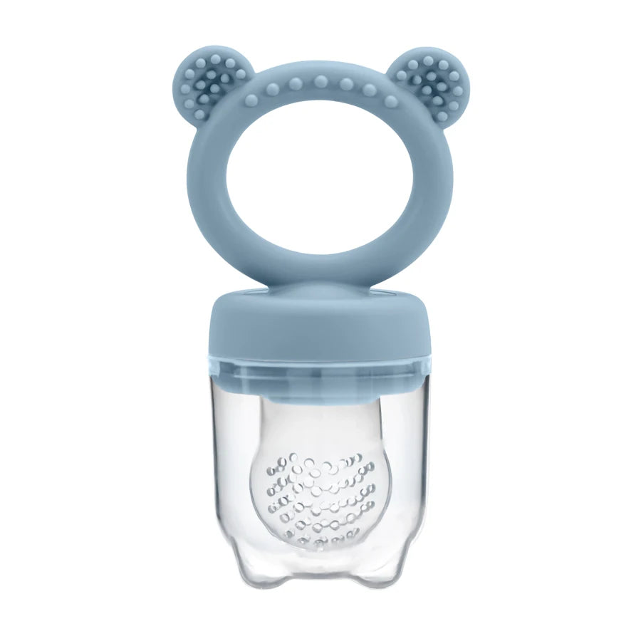 Silicone Baby Teether – Fruit & Vegetable Pacifier with Lid