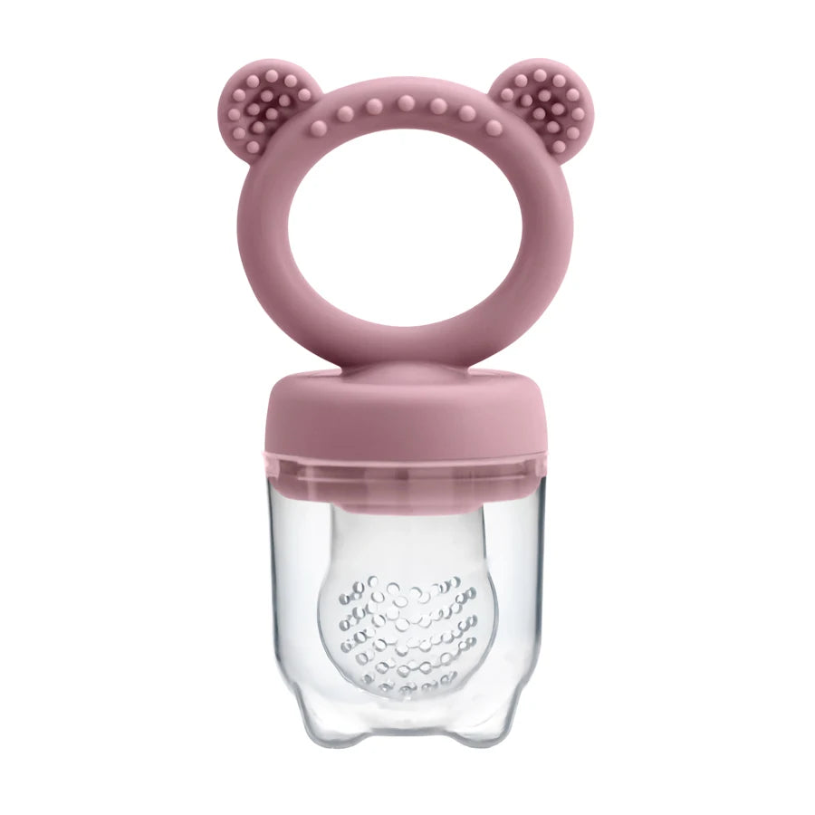 Silicone Baby Teether – Fruit & Vegetable Pacifier with Lid