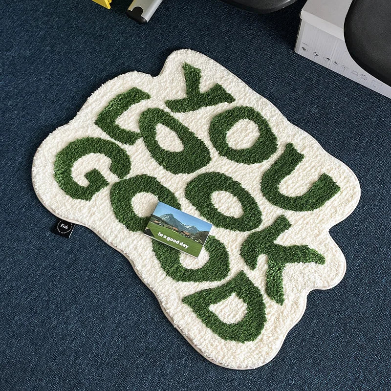 Tapis de Sol Doux Antidérapant – Décor Moderne
