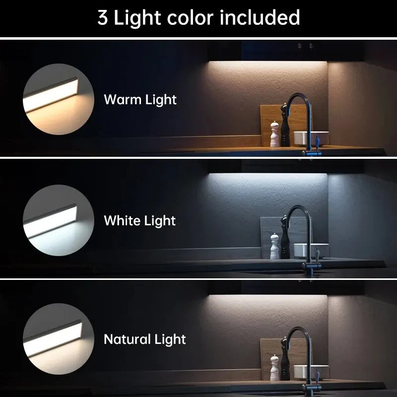 Veilleuse LED avec Détecteur de Mouvement – Lampe Sans Fil Rechargeable