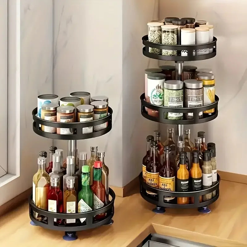360° Rotating Organizer - Kitchen storage, spices and cosmetics