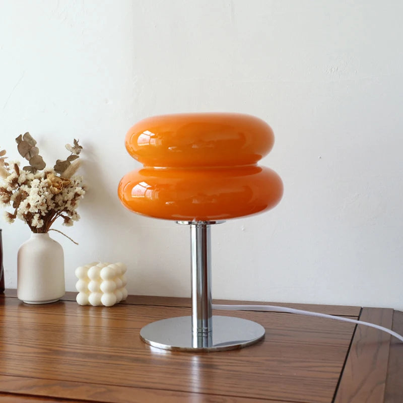 Lampe de Table en Verre Style Macaron