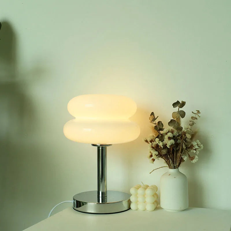 Lampe de Table en Verre Style Macaron