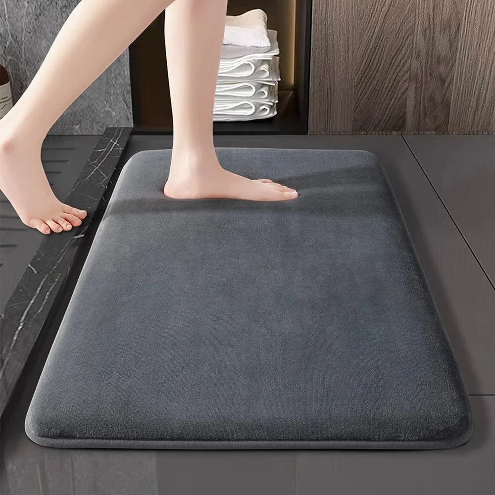 Tapis de bain ultra-absorbant antiderapant lavable