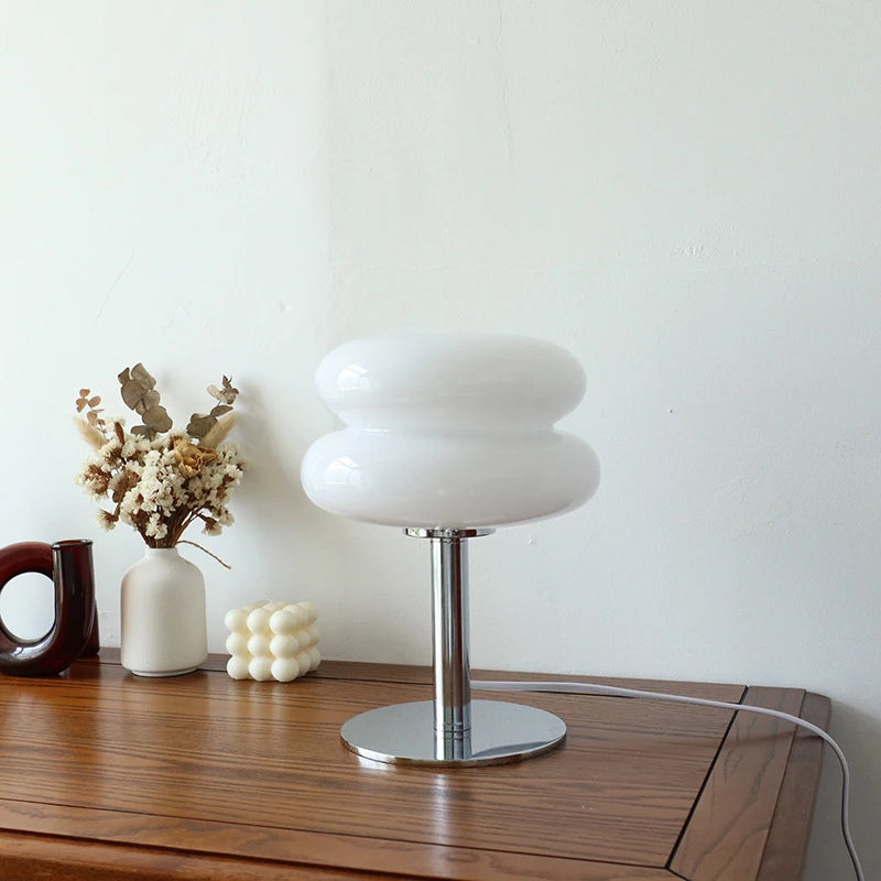 Lampe de Table en Verre Style Macaron