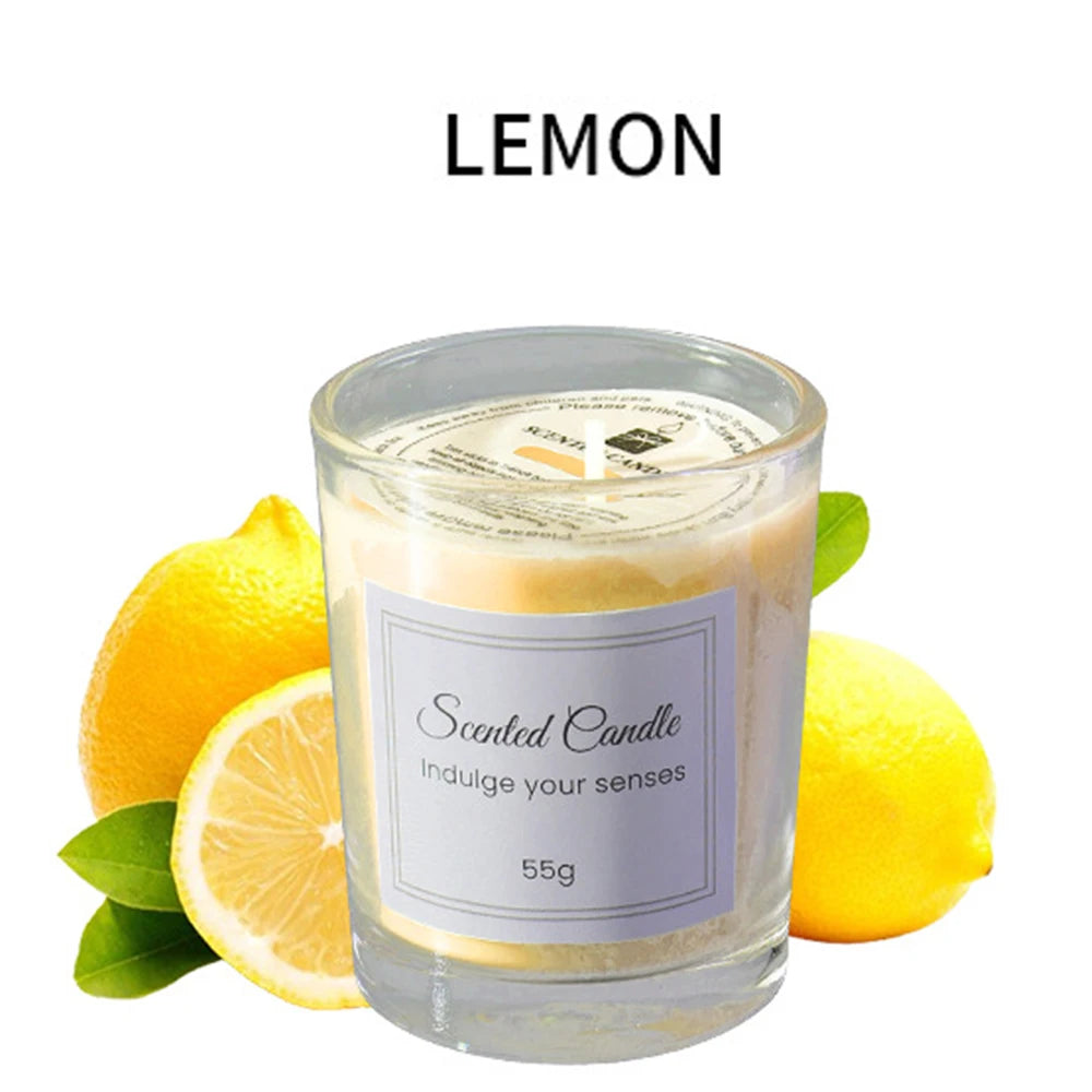 Bougie d'aromatherapie en cire de soja