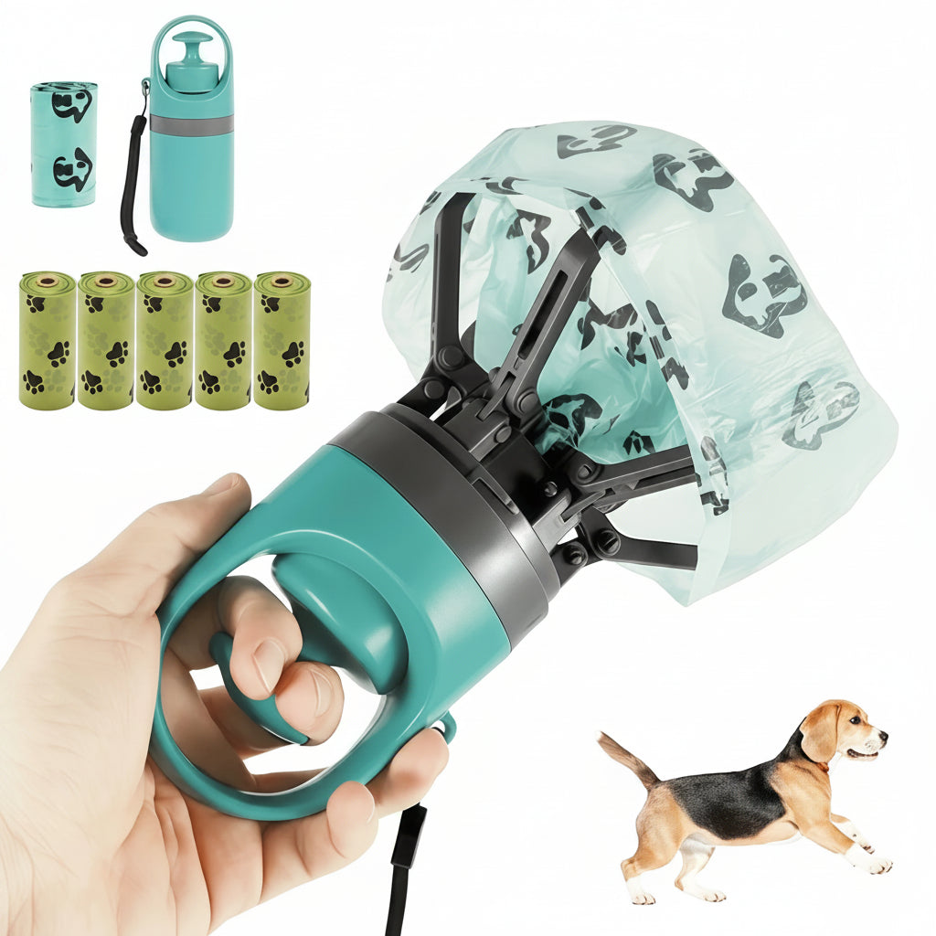 Portable Dog Waste Bag Dispenser - Integrated Bag Dispenser