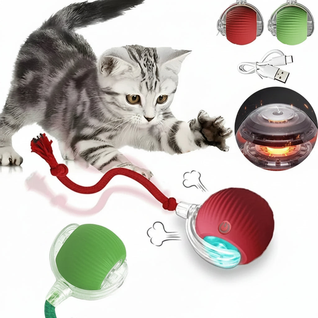 Automatic Interactive Cat Ball - USB Rechargeable