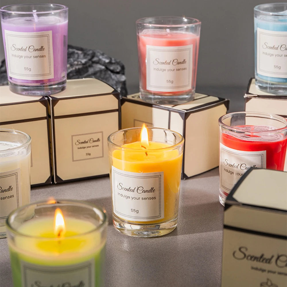 Bougie d'aromatherapie en cire de soja