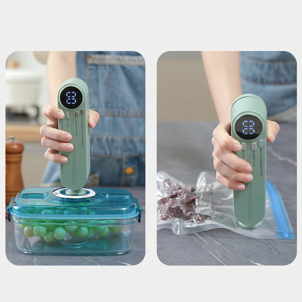 Mini Cordless Rechargeable Vacuum Sealer - Portable Food Preservation