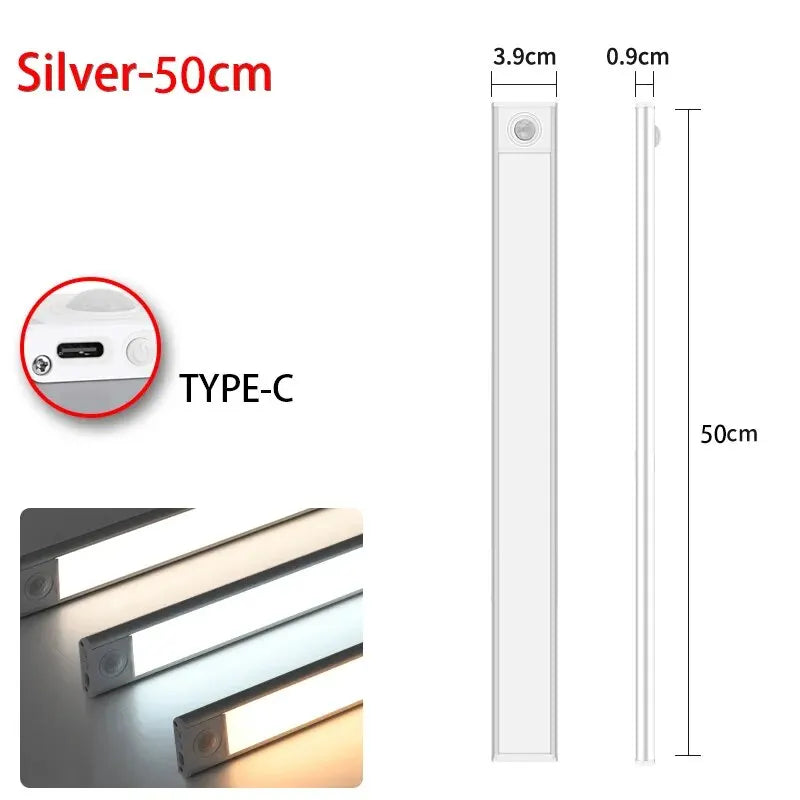 Veilleuse LED avec Détecteur de Mouvement – Lampe Sans Fil Rechargeable