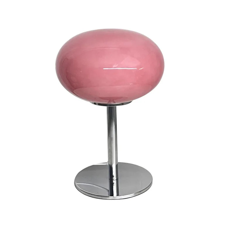 Lampe de Table en Verre Style Macaron