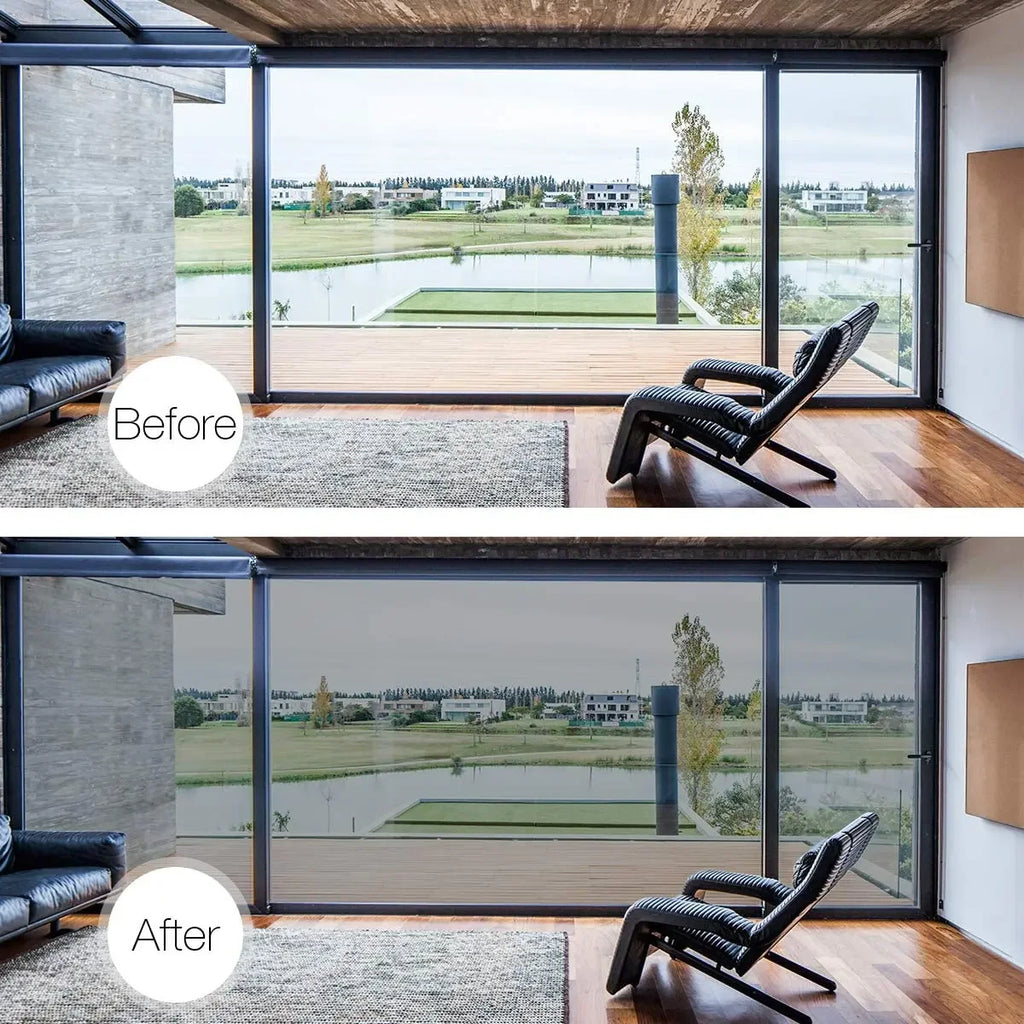 One-way mirror window film - Privacy, thermal insulation and UV protection