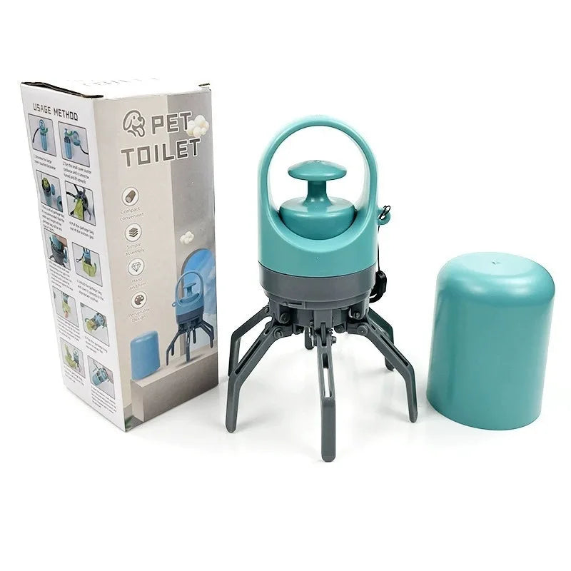 Ramasse-crottes portable pour chien - Distributeur de sacs integre