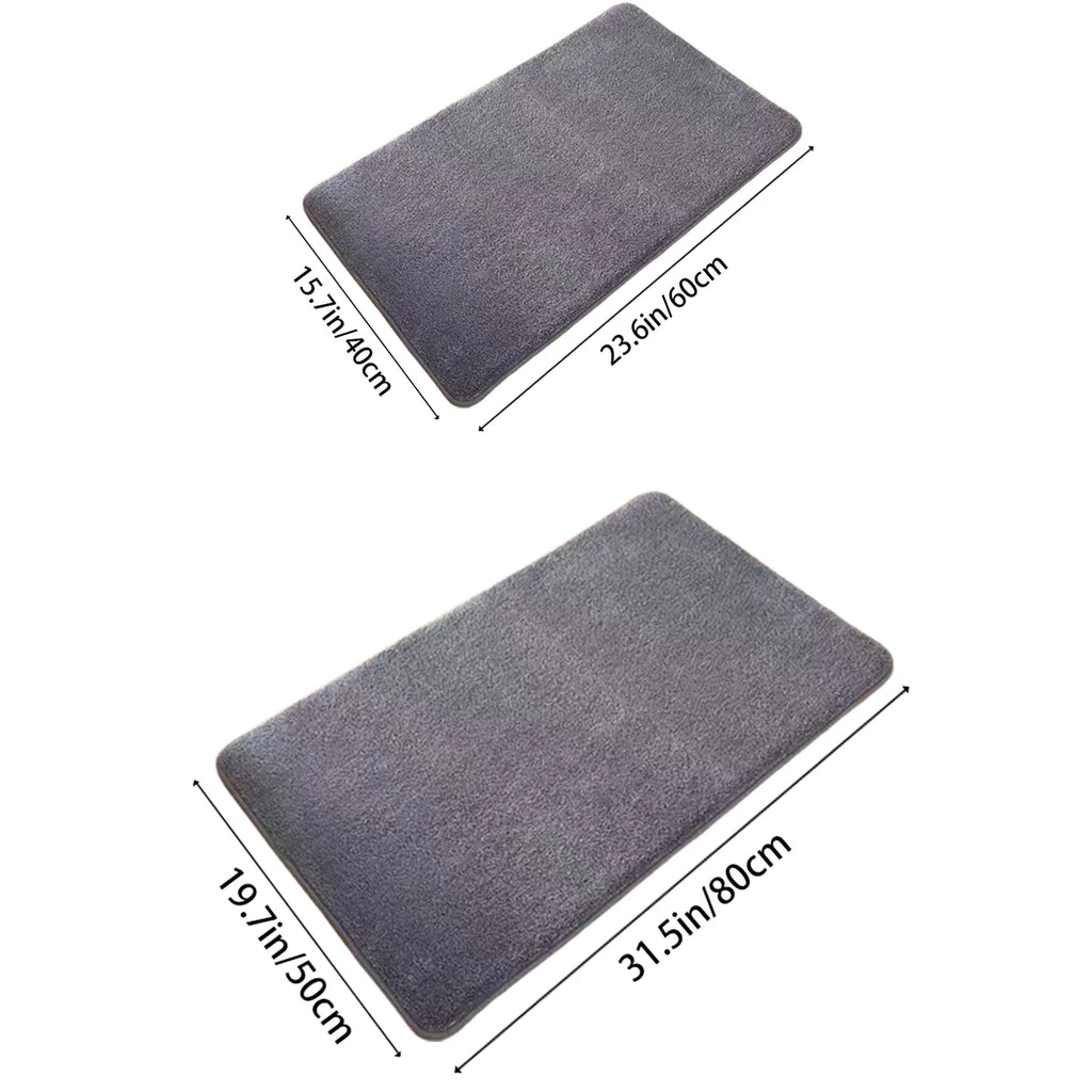 Non-slip ultra-absorbent washable bath mat